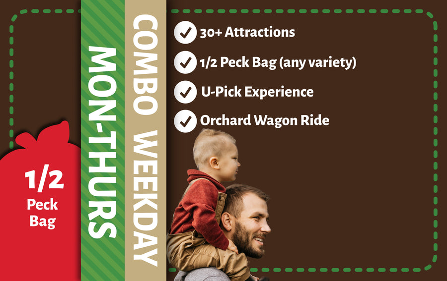 Combo Weekday Barnyard + 1/2 Peck U-Pick