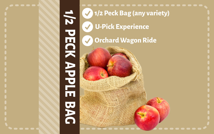 1/2 Peck U-Pick Apple Bag & Orchard Entrance Passes