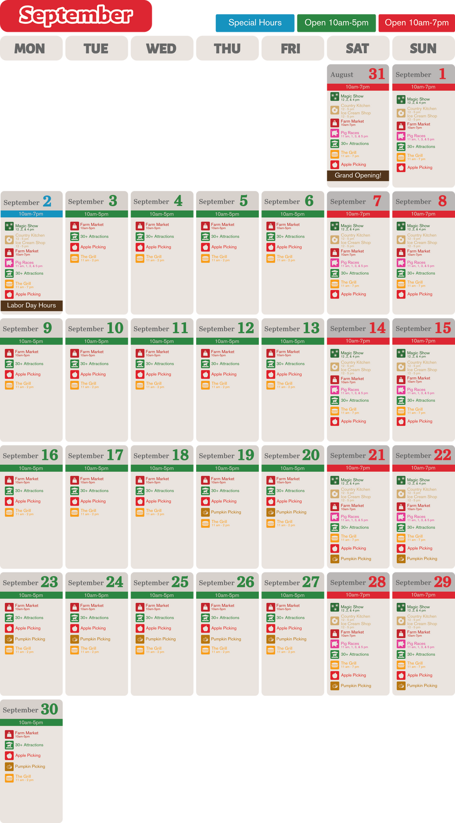 calendar All Seasons Orchard