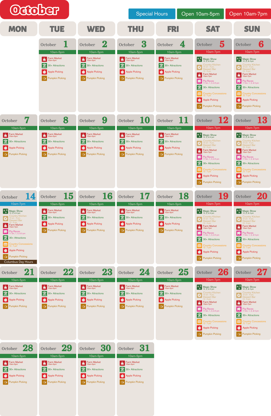 calendar All Seasons Orchard