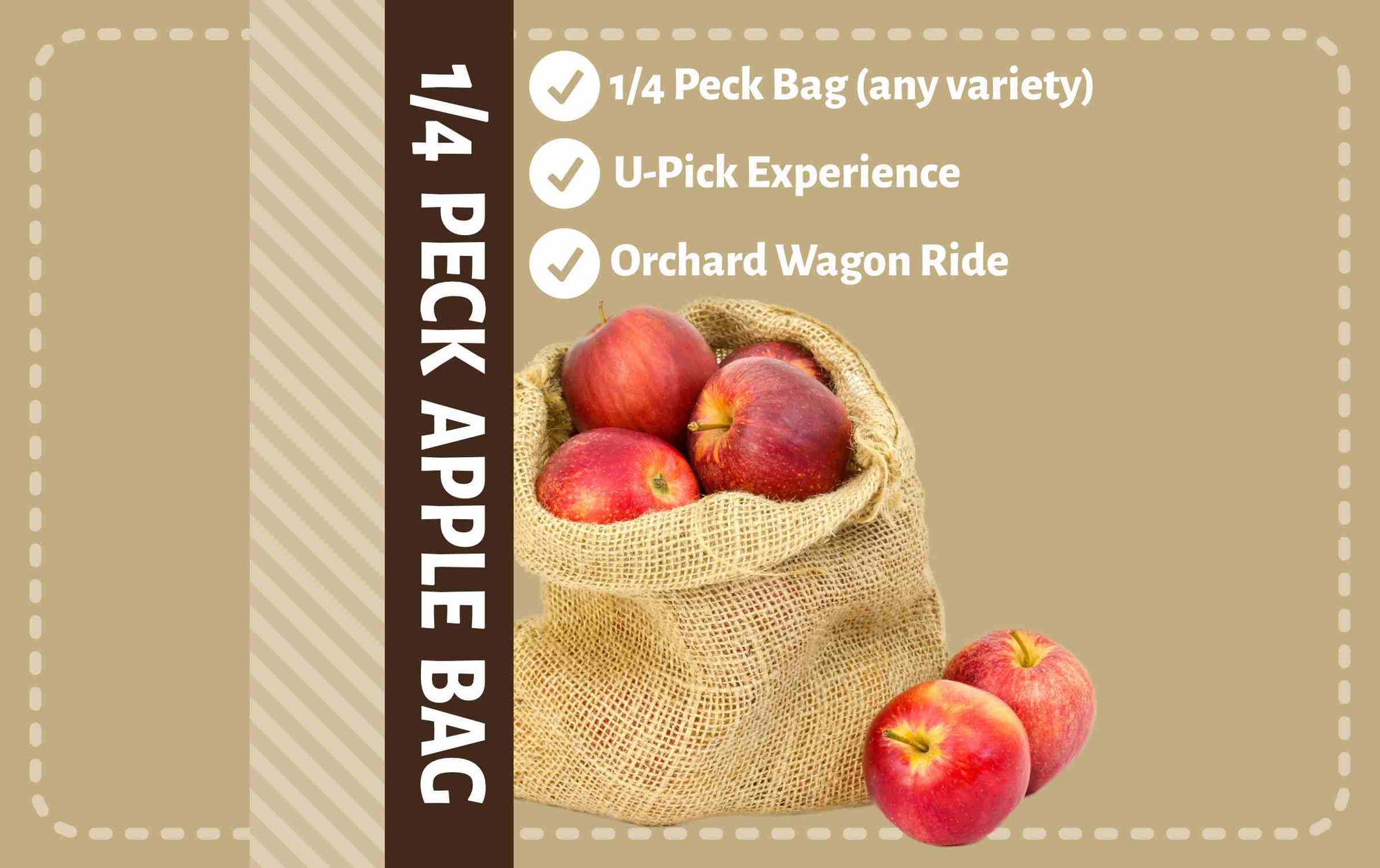 1/4 Peck U-Pick Apple Bag &amp; Orchard Entrance