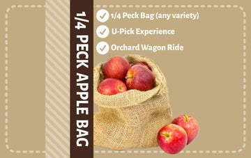 1/4 Peck U-Pick Apple Bag & Orchard Entrance